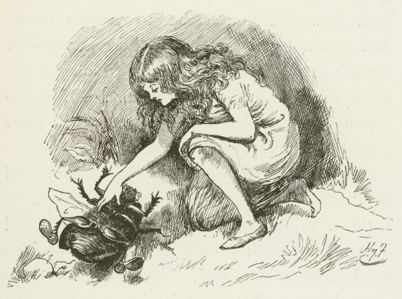 Illustration für Sylvie und Bruno von Lewis Carroll von Harry Furniss