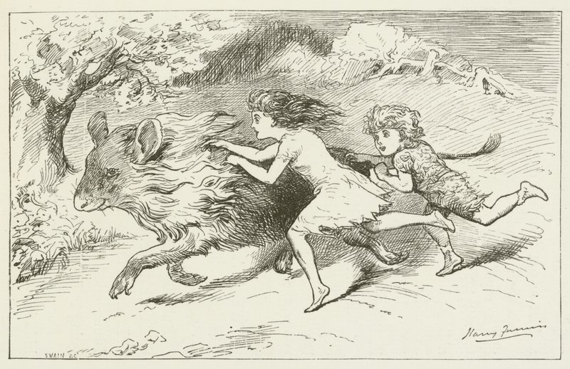 Illustration für Sylvie und Bruno von Lewis Carroll von Harry Furniss