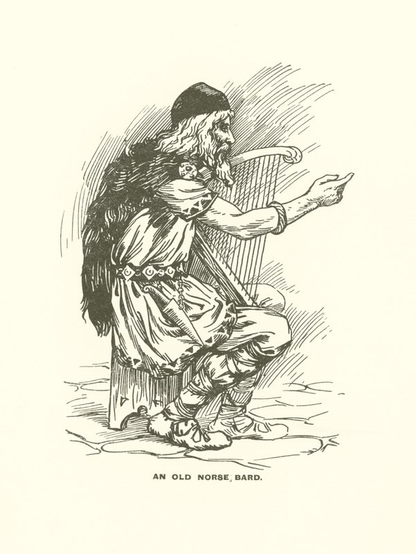 Ein alter nordischer Barde von Harry George Theaker