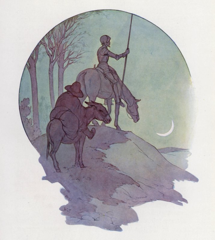 Illustration für Don Quixote von Harry George Theaker