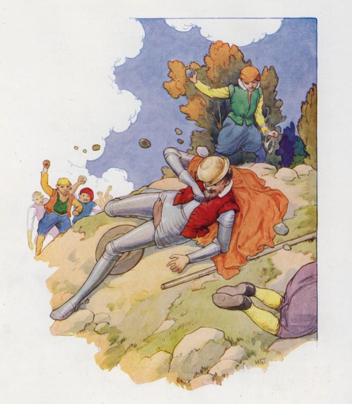 Illustration für Don Quixote von Harry George Theaker