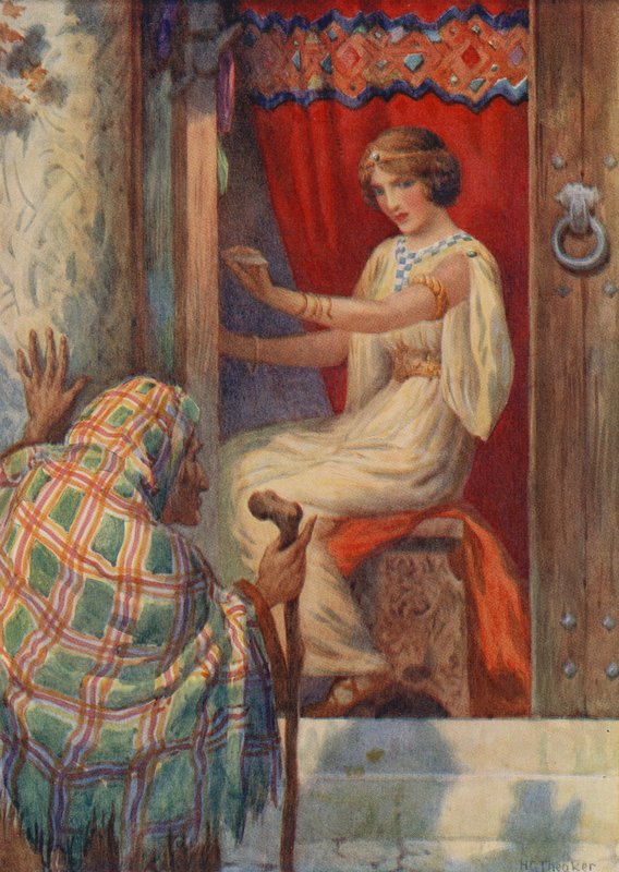 Königin Frigga und die Alte, aus "Baldur der Geliebte" von Harry George Theaker