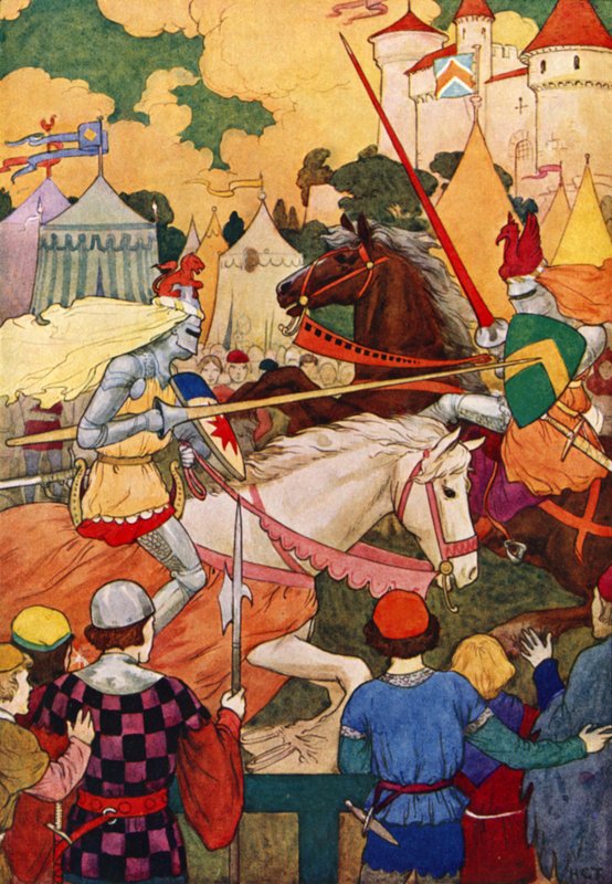 Sir Lancelots erstes Turnier von Harry George Theaker