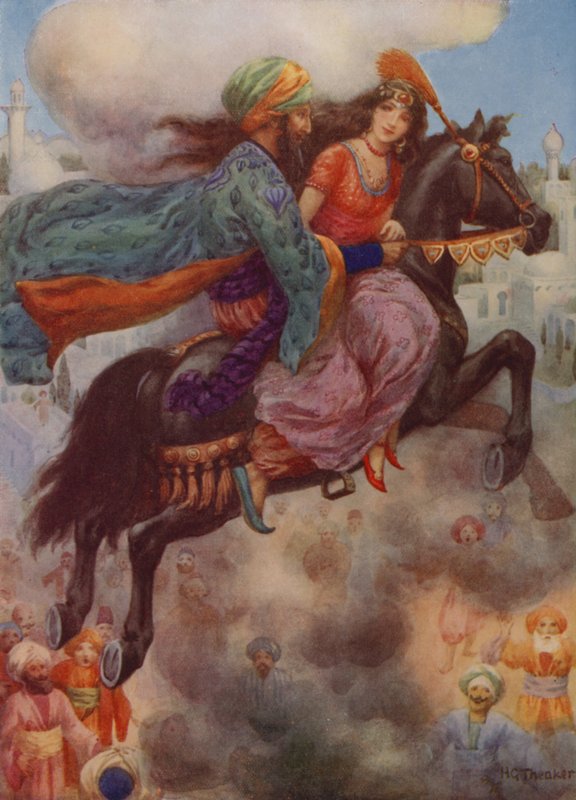 Die Prinzessin kehrt nach Persien zurück von Harry George Theaker