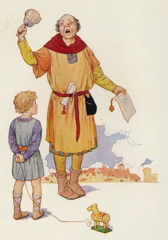 Der Ausrufer verkündete die Neuigkeiten und die ganze Stadt summte vor Aufregung von Harry George Theaker
