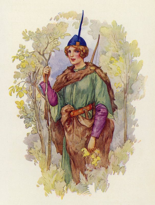 Es gab keine so schöne und liebevolle Frau in ganz den Midlands wie Maid Marian für Robin Hood von Harry George Theaker