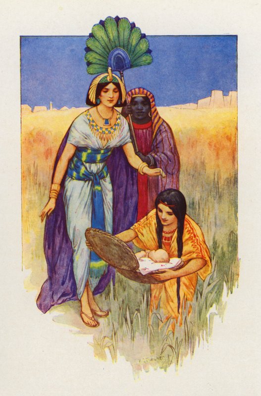 Als der Korb gebracht wurde, wachte das Baby auf von Harry George Theaker