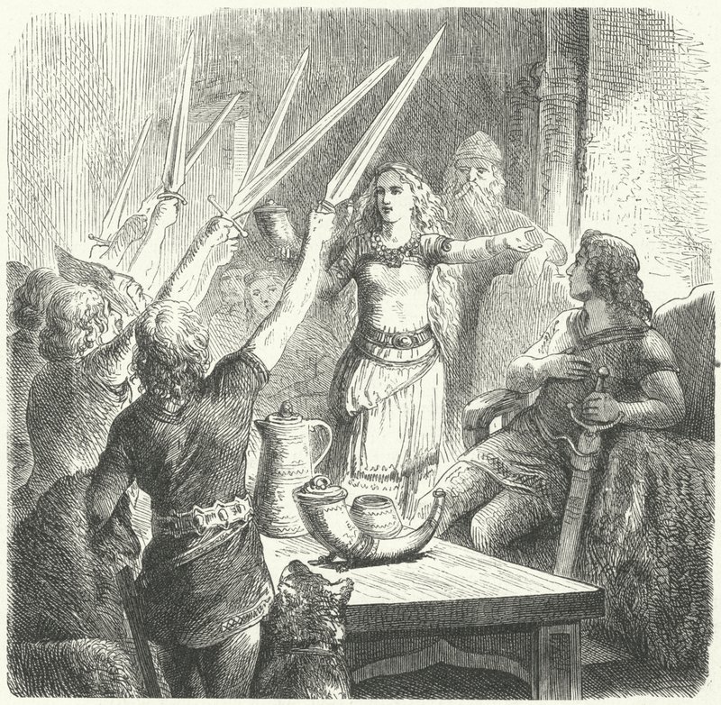 Balten trinken einen Toast auf die Kinder ihres Königs von Heinrich Leutemann