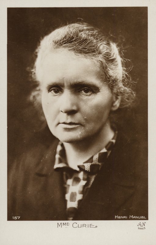 Marie Curie (1867-1934), polnische Physikerin und Chemikerin von Henri Manuel