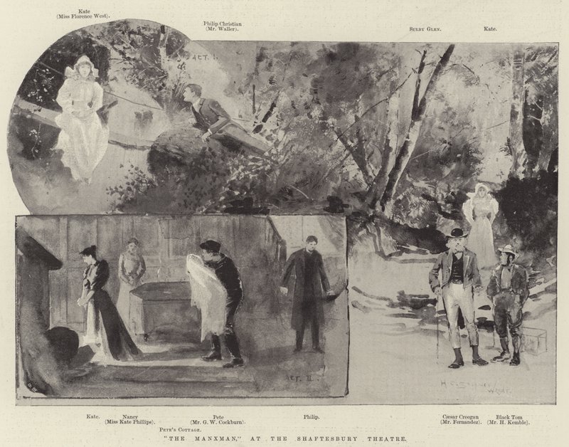 The Manxman, im Shaftesbury Theatre von Henry Charles Seppings Wright