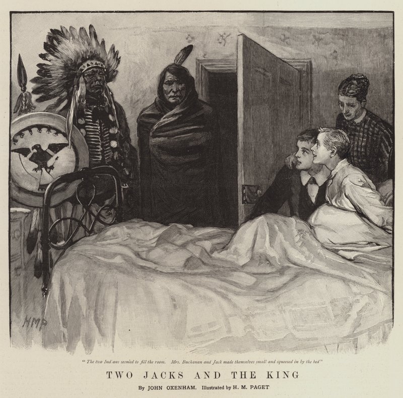 Zwei Buben und der König von Henry Marriott Paget
