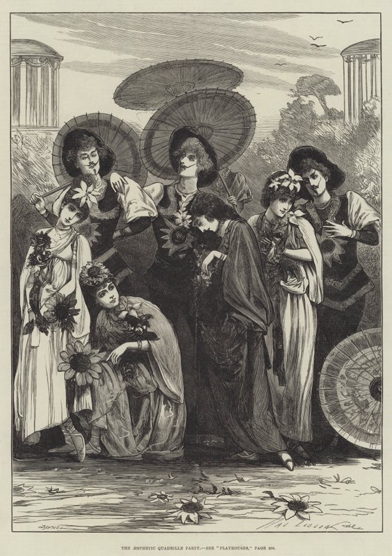 Die ästhetische Quadrille-Party von Henry Stephen Ludlow