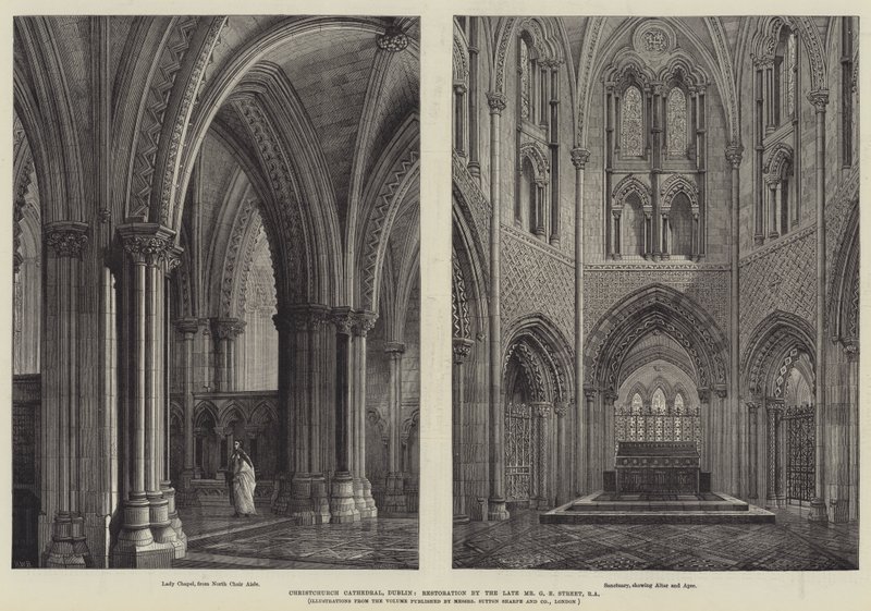 Christchurch-Kathedrale, Dublin, Restaurierung durch den verstorbenen Mr. G E Street, RA von Henry William Brewer