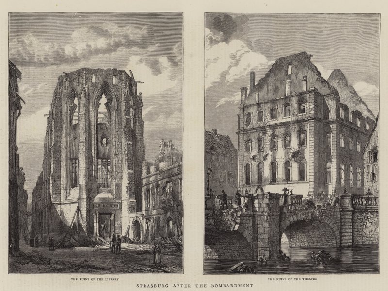Straßburg nach der Bombardierung von Henry William Brewer
