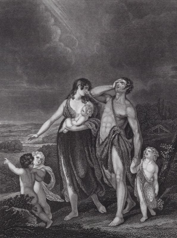 Die Abreise von Kain, Genesis, Kap. 4, Vers 16 von Henry (after) Singleton