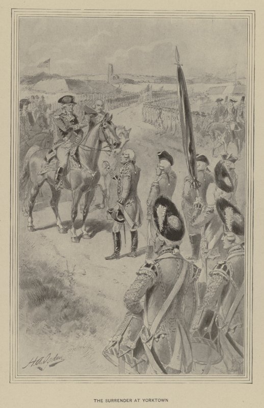 Die Kapitulation von Yorktown von Henry Alexander (after) Ogden