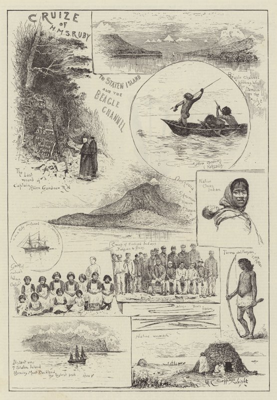 Kreuzfahrt der HMS Ruby nach Staten Island und dem Beagle-Kanal von Henry Charles Seppings Wright