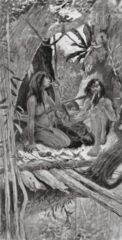 Prähistorische chinesische Baumwohner von Henry Charles Seppings Wright