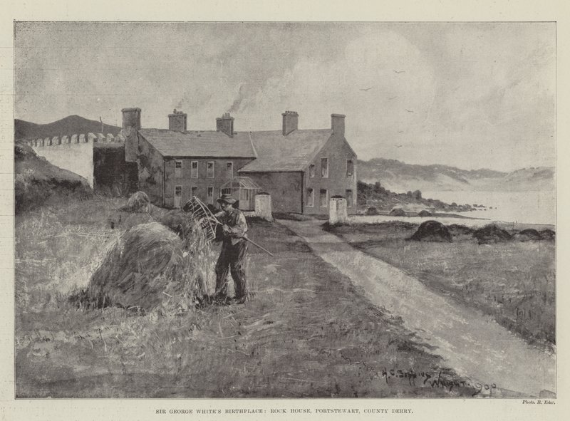 Geburtsort von Sir George White, Rock House, Portstewart, County Derry von Henry Charles Seppings Wright
