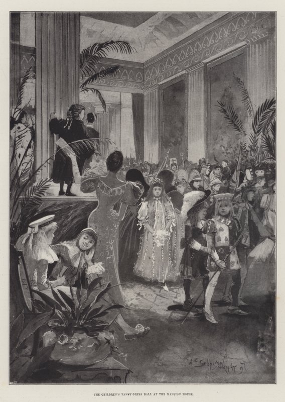Der Kinderkostümball im Mansion House von Henry Charles Seppings Wright