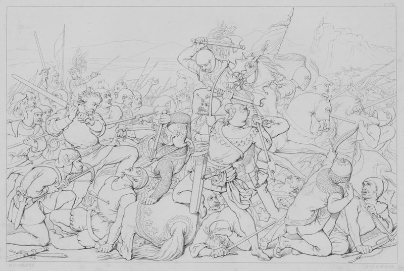 Episode aus dem Leben von Robert Bruce, nach Sir Walter Scott von Henry Courtney after Selous