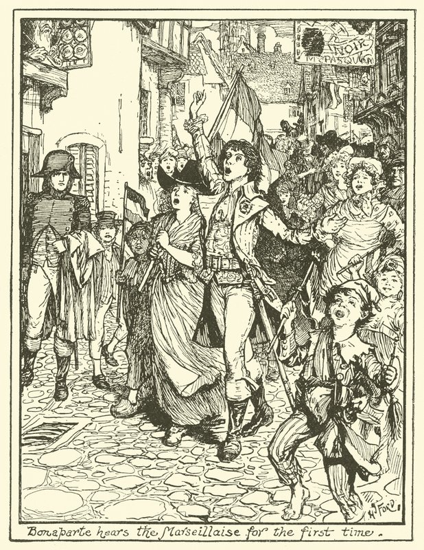 Bonaparte hört zum ersten Mal die Marseillaise von Henry Justice Ford