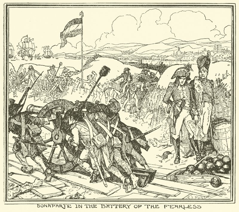 Bonaparte in der Batterie der Furchtlosen von Henry Justice Ford