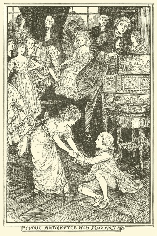 Marie Antoinette und Mozart von Henry Justice Ford