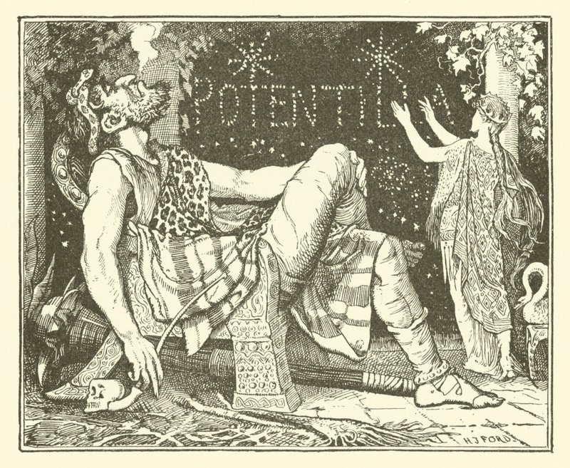 Prinz Narziss und Prinzessin Potentilla (Gravur) von Henry Justice Ford