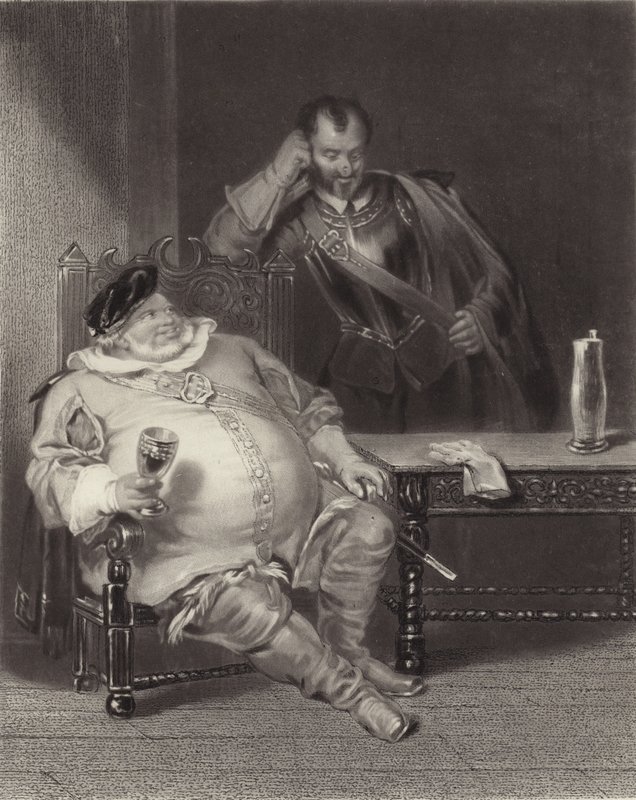 Falstaff und Bardolph von Henry Liverseege