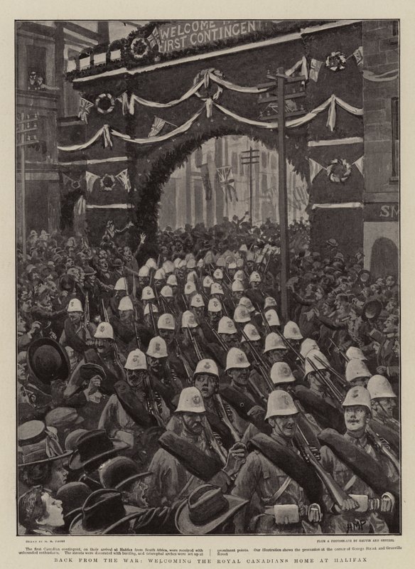 Zurück aus dem Krieg, Begrüßung der Royal Canadians in Halifax von Henry Marriott Paget