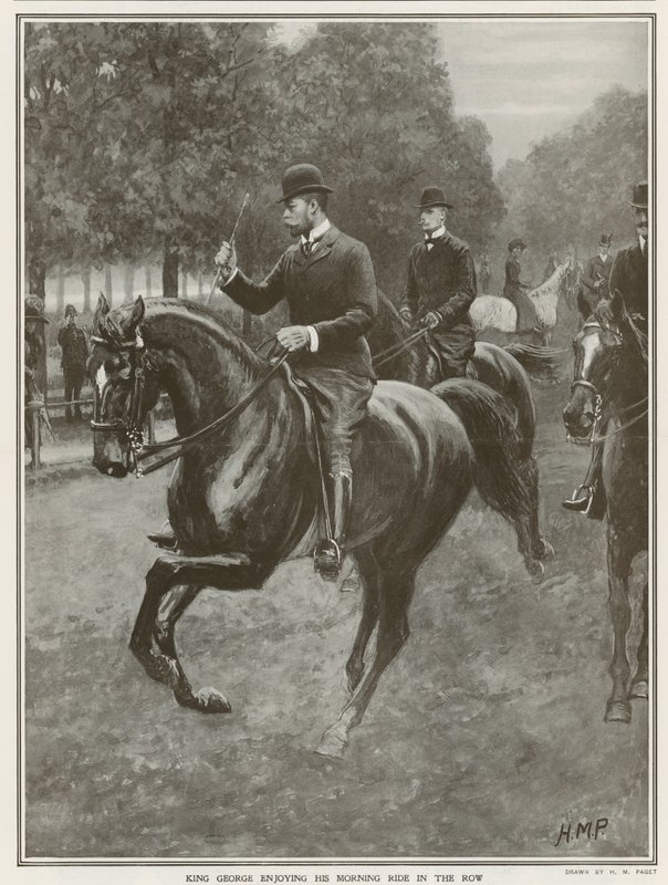 König Georgs täglicher Ausritt im Hyde Park von Henry Marriott Paget