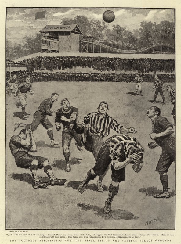 Der FA Cup, das Endspiel im Crystal Palace Grounds von Henry Marriott Paget
