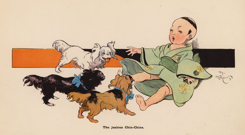 Illustration für Die Abenteuer einer japanischen Puppe von Henry Mayer