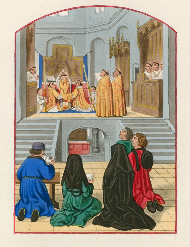 Erhebung der Hostie, ca. 1500 von Henry Shaw