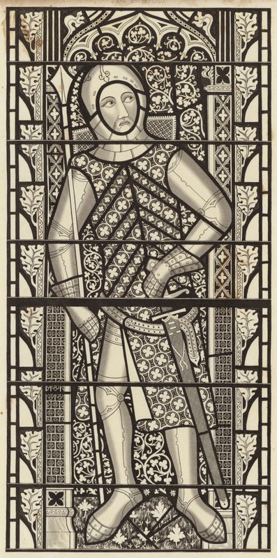 Gilbert de Clare, Earl of Clare, aus der Tewkesbury Abbey Church, ca. 1340 von Henry Shaw