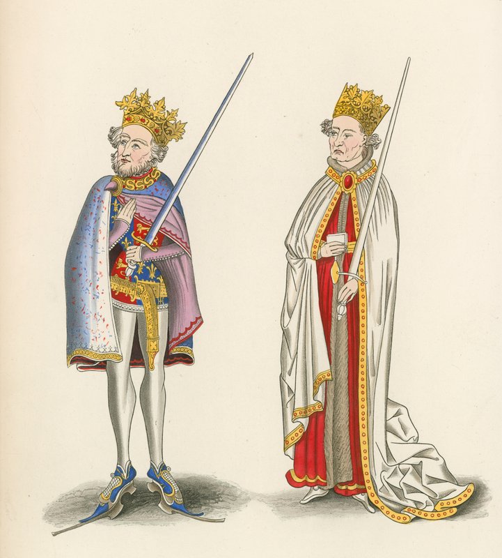 König Johann und König Heinrich I., um 1440 von Henry Shaw