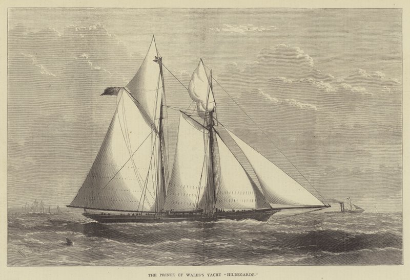 Die Yacht Hildegarde des Prinzen von Wales von Henry Spernon Tozer