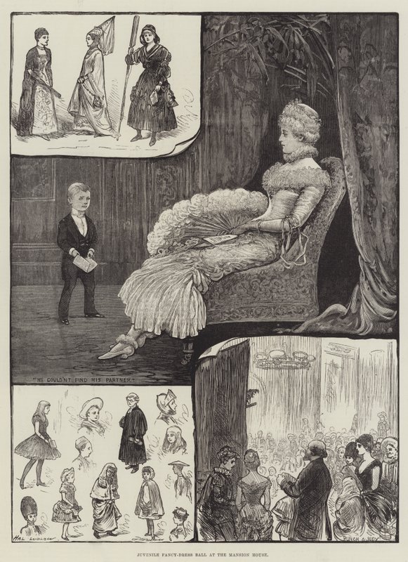 Jugendlicher Kostümball im Mansion House von Henry Stephen Ludlow