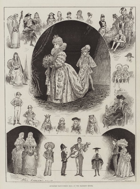 Jugendlicher Kostümball im Mansion House von Henry Stephen Ludlow