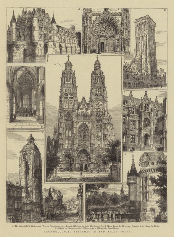 Archäologische Skizzen in und um Tours von Henry William Brewer