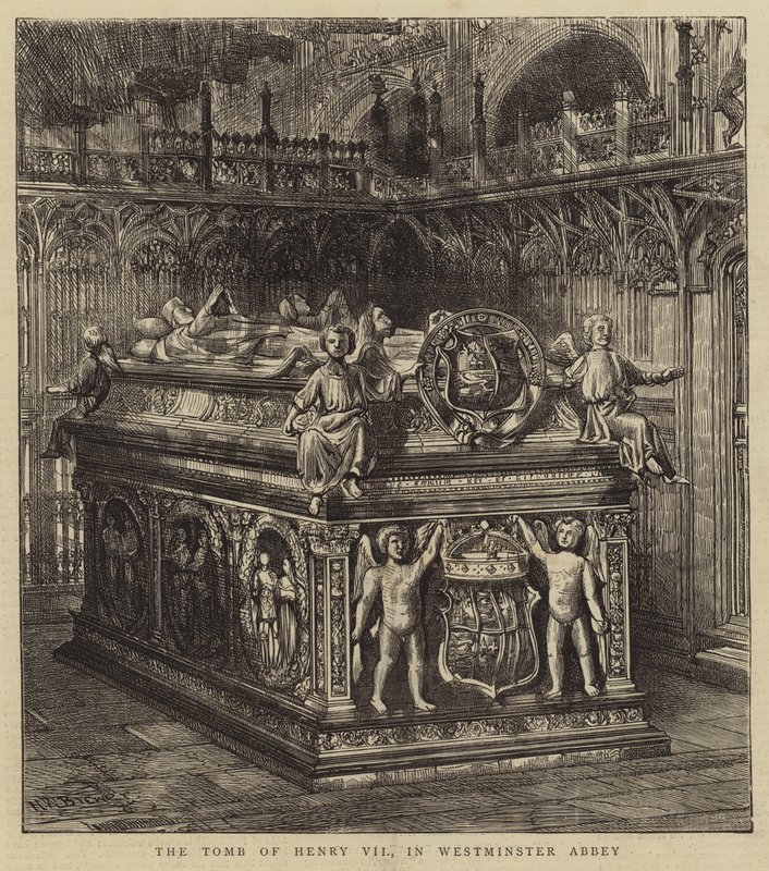 Das Grab von Heinrich VII. in der Westminster Abbey von Henry William Brewer