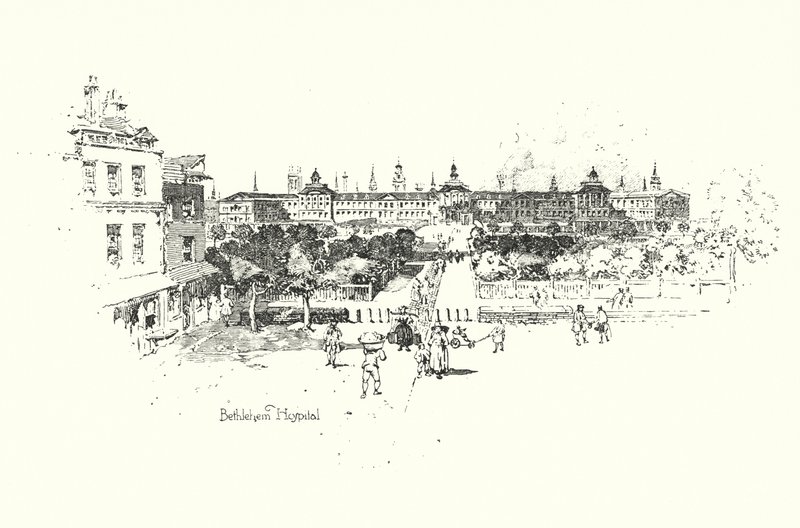 Bethlehem Krankenhaus, London von Herbert (after) Railton