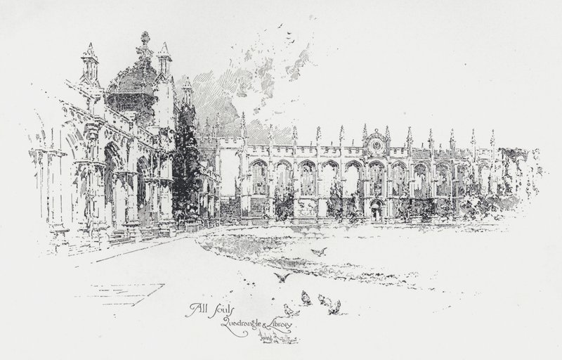 Quadrangle und Bibliothek, All Souls