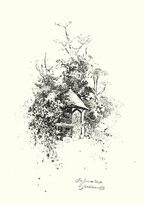 Das Sommerhaus in Streatham, im Jahr 1773 von Herbert (after) Railton
