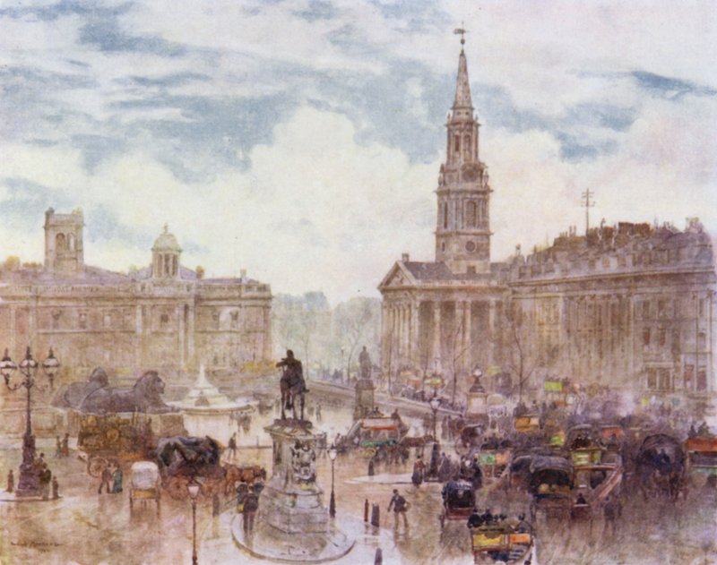 Trafalgar Square von Herbert Menzies (after) Marshall
