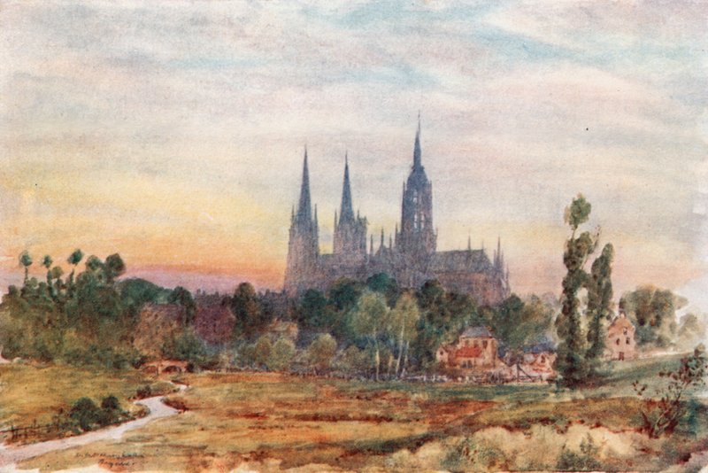 Bayeux von den Wiesen aus von Herbert Menzies Marshall