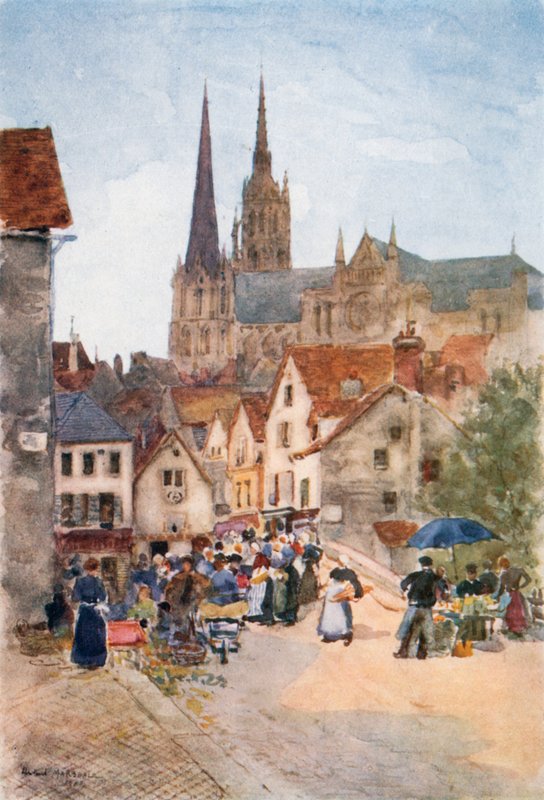 Rue de la Porte Guillaume, Chartres von Herbert Menzies Marshall