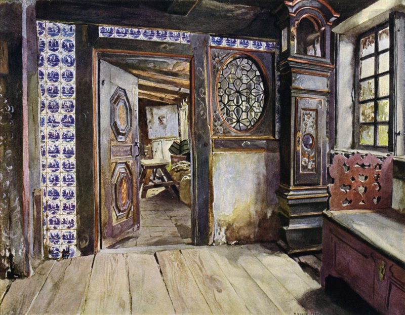 Halle im E Harden House in Neuengamme, bei Hamburg von Hermann Haase