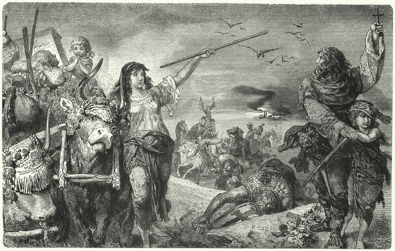 Mitglieder der Waldenserbewegung fliehen vor Verfolgung von Hermann Vogel